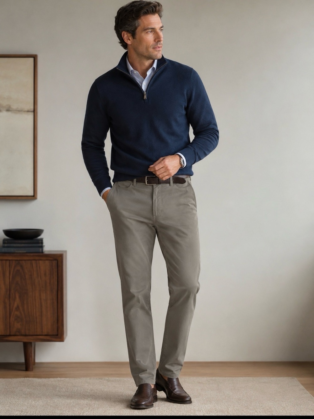 AG Adriano Goldschmied Men's the Graduate gray tailored leg pants size  38 x 32